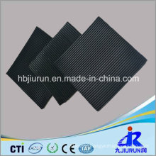 Black Fine Ribbed Anti-Slip Rubber Sheet for Floor